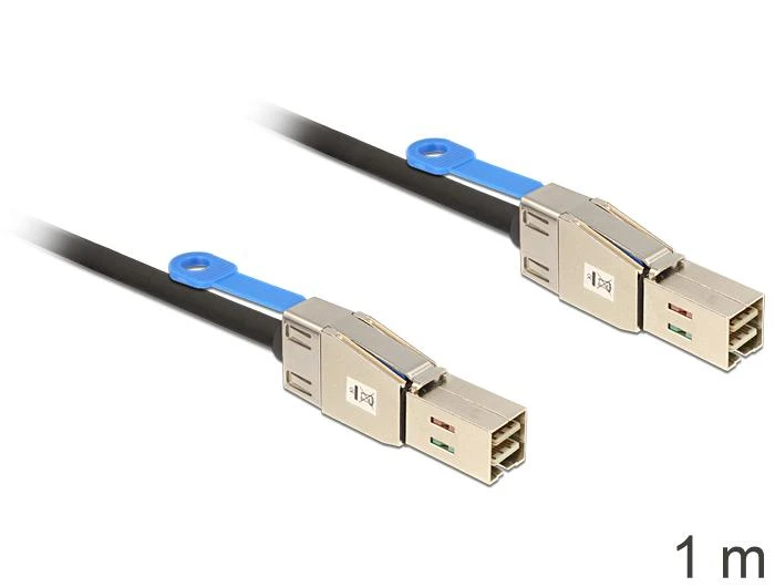 Delock SFF 8644 - SFF 8644, 1m, Juodas (83394)