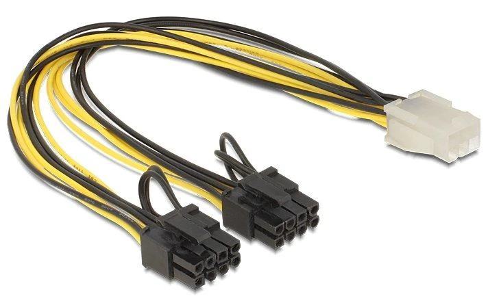 DELOCK Cable PCI Express 6pin > 2 x 8pin