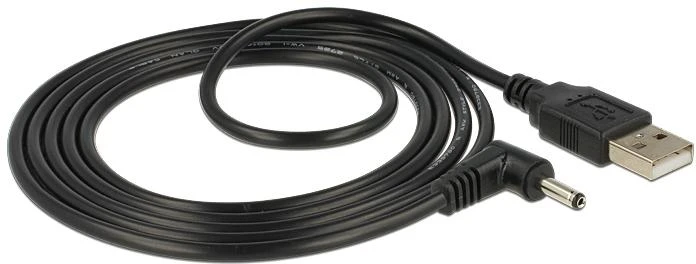 Delock kabelis USB maitinimas > DC 3,5 x 1,35 mm kištukas 90° 1,5 m