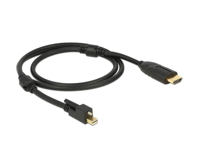 Mini DisplayPort į HDMI aktyvus laidas su fiksavimo varžtu