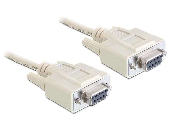 DELOCK Cable Serial Null modemas 9 kontaktų lizdas > 9 kontaktų lizdas 5 m