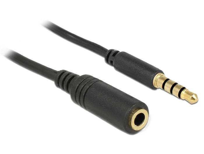 Delock 3,5 mm garso ilgintuvas su auksinėmis jungtimis