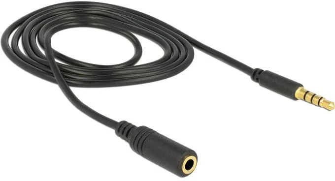 Delock ilgintuvo garso lizdas 3,5 mm kištukas / lizdas / kaištis 1 m