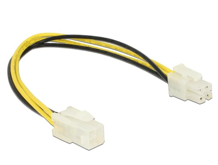 Delock ATX/EPS 4-pin - ATX/EPS 4-pin, 0.3m, Geltonas (84954)