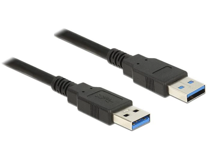 DELOCK Cable USB 3.0 Type-A male > USB 3.0 Type-A male 3.0 m juodas