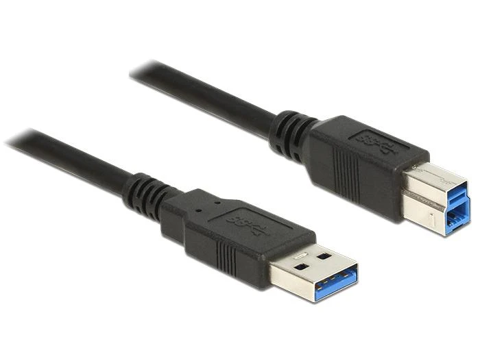 DELOCK Cable USB 3.0 Type-A male > USB 3.0 Type-B male 0,5 m juodas