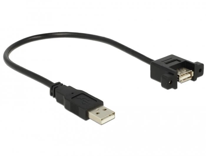 Delock kabelis USB 2.0 A kištukas > USB 2.0 A kištukas montavimui 0,25 m