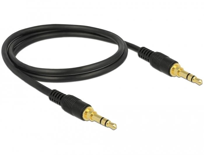 3.5mm audio laidas su auksinėmis jungtimis