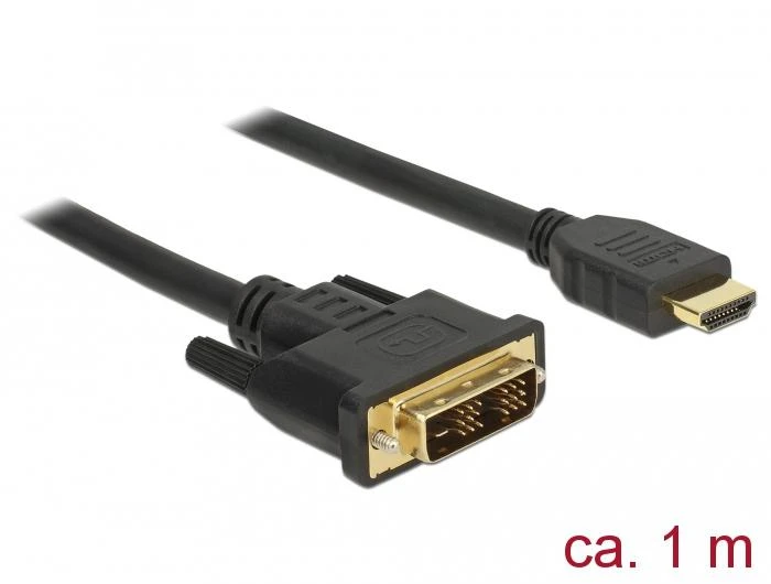 Delock HDMI – DVI-D laidas, 1 m