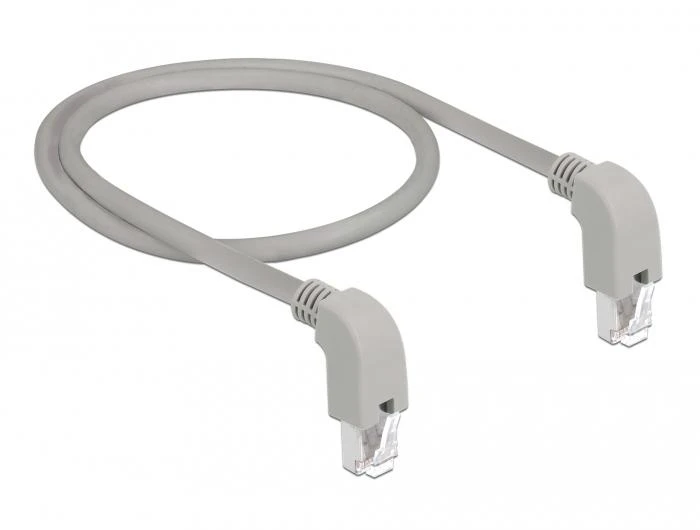 Delock Netzwerkkabel RJ45 Cat.5e SF/UTP unten / unten gewinkelt 2 m