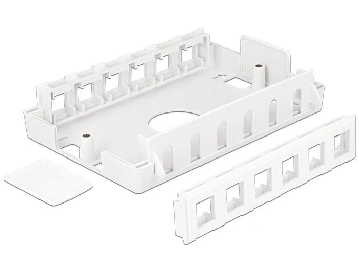DeLOCK Keystone dėžė, 12 jungčių, plastikas, baltas / 86172