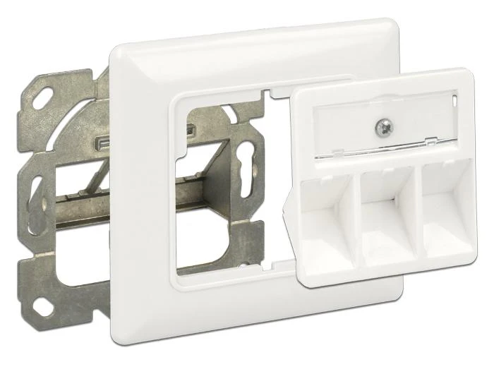 Delock 86194 - RJ-45 - Sidabrinis,Baltas - 80 mm - 25.8 mm - 80 mm