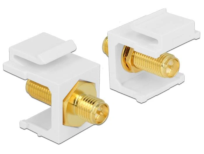 Delock 86356 - Baltas - RP-SMA - RP-SMA - 22,3 mm - 16,3 mm