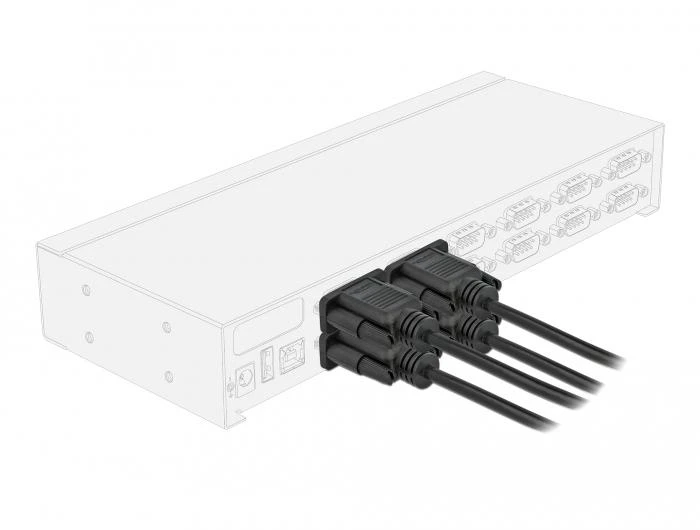 Delock nuoseklusis kabelis RS-232 Sub-D9 iš lizdo į lizdą nulinis modemas 2 m
