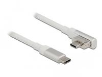 DELOCK Thunderbolt-Kabel3 USB-C Kabelis 4K 60Hz gewinkelt 1,2m