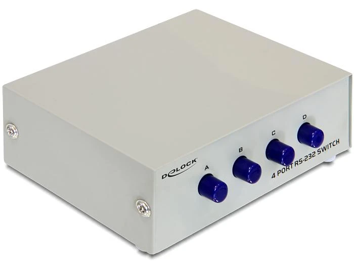 Šakotuvas DELOCK SWITCH 4-port RS-232 manuell