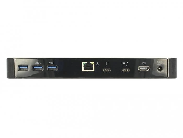 Delock Thunderbolt 3 stotelė – galinių jungčių skydelis