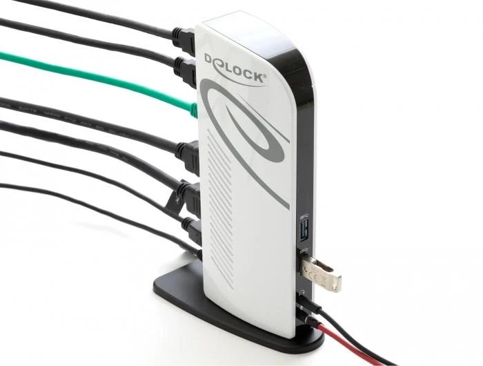 Delock USB prijungimo stotis Dual HDMI Full HD / USB 3.2 / LAN / garso