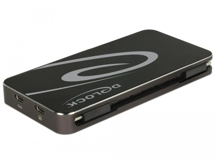 Delock USB-C stotelė su integruotu laidu