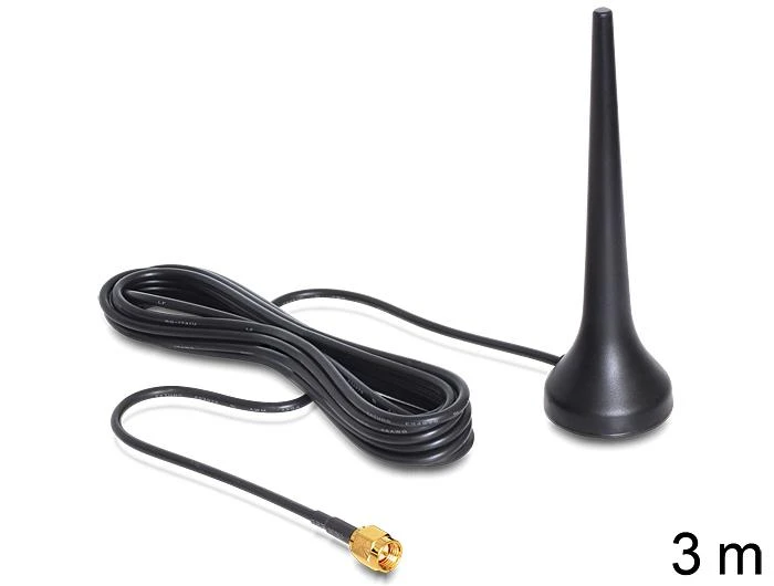 Verschiedene Delock GSM keturių juostų antena SMA 2 dBi įvairiakryptė