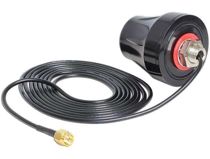 Delock Antenna LTE SMA įvairiakryptė juoda lauko antena