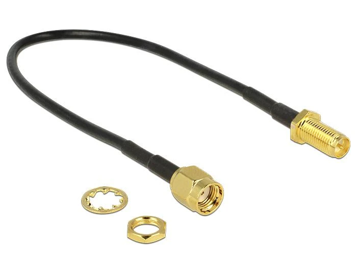 Antenos kabelis RP-SMA su tvirtinimo elementais