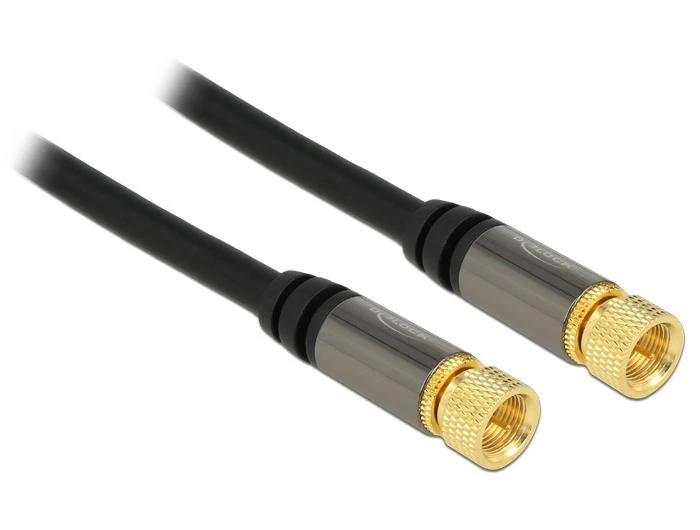 Delock RG-6 TV antenos kabelis su F jungtimis