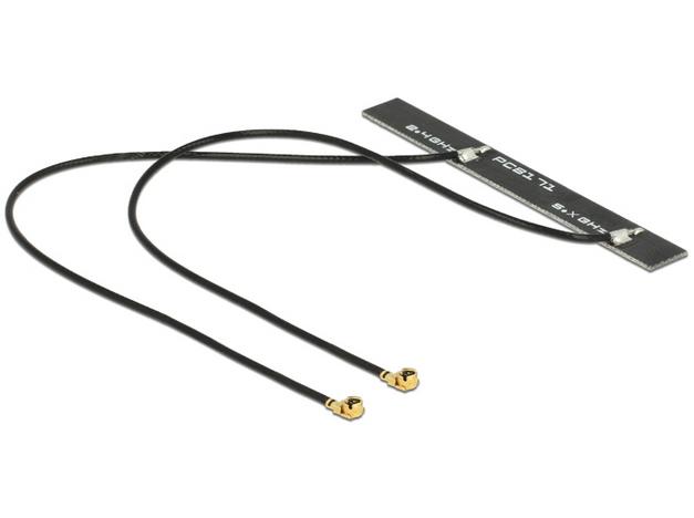 "Delock" WLAN dviguba antena 2 x MHF 802.11 ac/a/h/b/g/n
