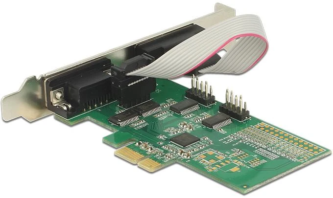 Delock PCI Express x1 Karte zu 4 x Seriell RS-232