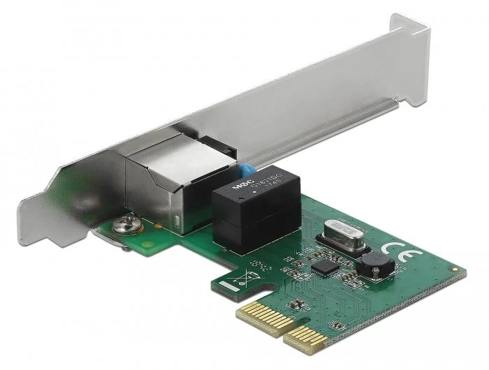 DELOCK Gigabit LAN 1x RJ45 + žemo profilio Delock