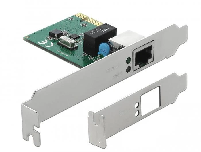DELOCK Gigabit LAN 1x RJ45 + žemo profilio Delock
