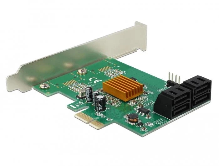 „Delock PCIe 2.0 x1“ valdiklis – 4x SATA III (90382)
