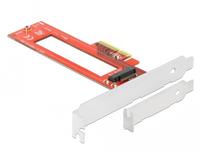 Delock PCI Express x4 kortelė su 1 x M.3 / NF1 lizdu – žemo profilio formos koeficientas
