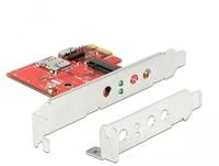 „Delock Karta PCI-E“ su 1x išoriniu CFexpress/XQD lizdu (91748)