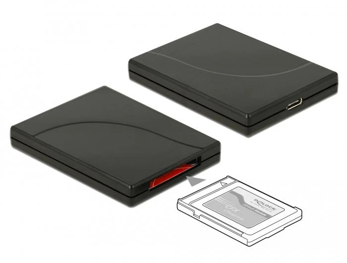 Delock USB-C kortelių skaitytuvai su CFexpress kortele