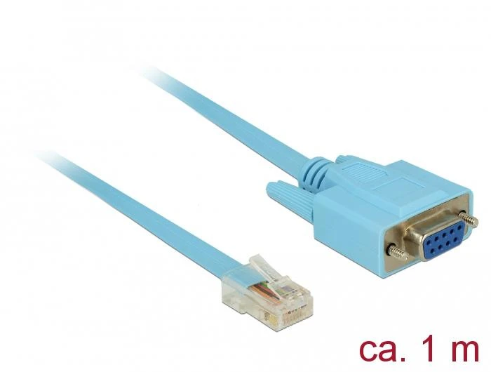 Delock RS-232 DB9 į RJ45 1m laidas
