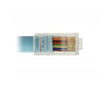RJ45 jungtis su spalvotais laidais