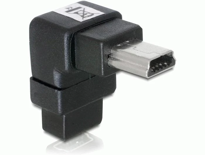 Kampinis USB mini adapteris, 90 laipsnių lenkimas