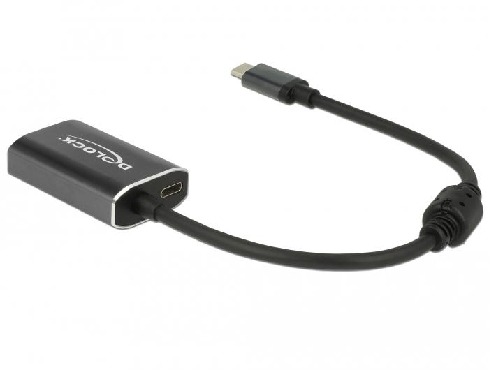 USB adapteris Delock USB- C - HDMI + USB- C Juodas (62988)