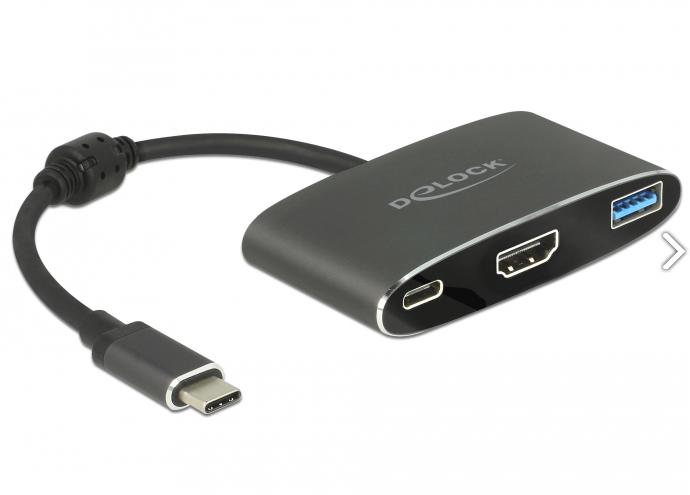 Adapteris USB Delock USB-C - HDMI Juodas (62991)