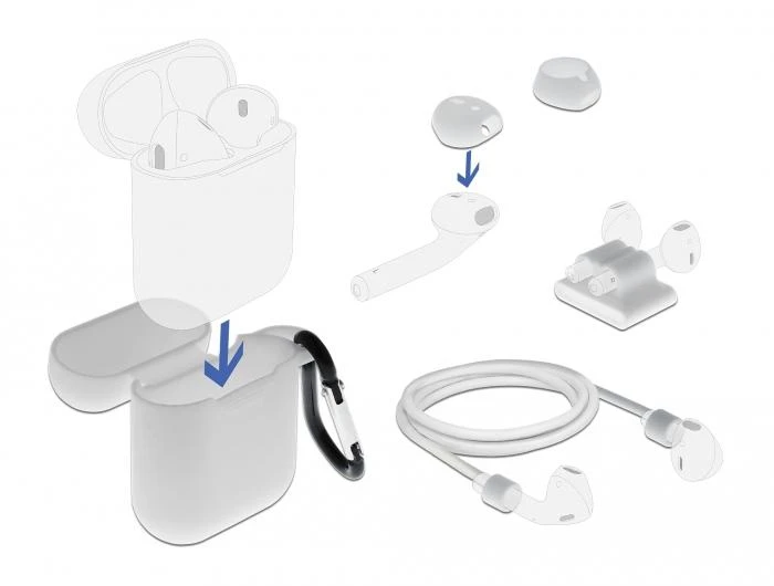 Delock AirPods priedų komplektas