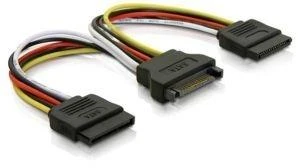 DELOCK Adaptor Power SATA HDD2x zu 15Pin-St 15cm
