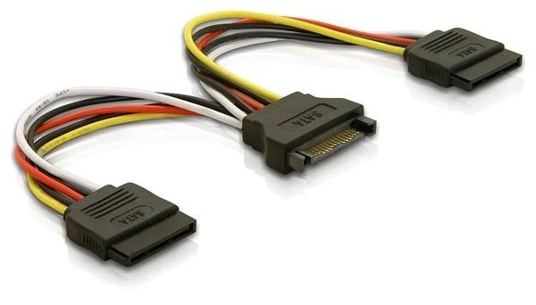 DELOCK Adaptor Power SATA HDD2x zu 15Pin-St 15cm