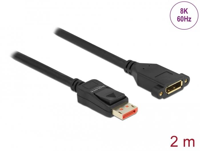 DisplayPort prailginimo laidas su montavimo anga