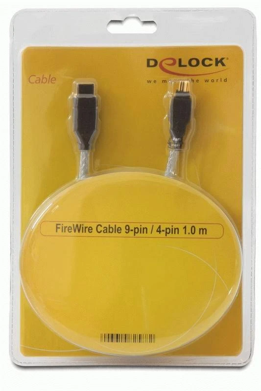 Delock Firewire 9-PIN - Firewire 4-PIN, 1 m, Baltas (82588)
