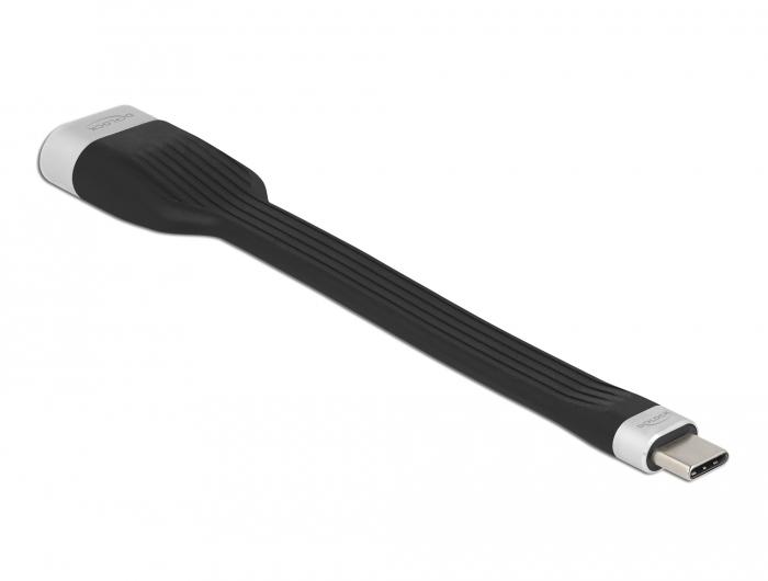 Delock FPC juostinis kabelis USB Type-C™ į HDMI (DP Alt režimas) 4K 60 Hz 13,5 cm