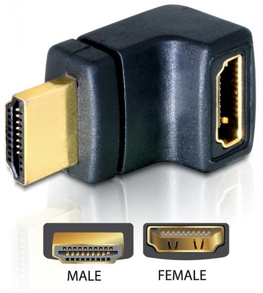 AV adapteris Delock HDMI – HDMI juodas (65072)