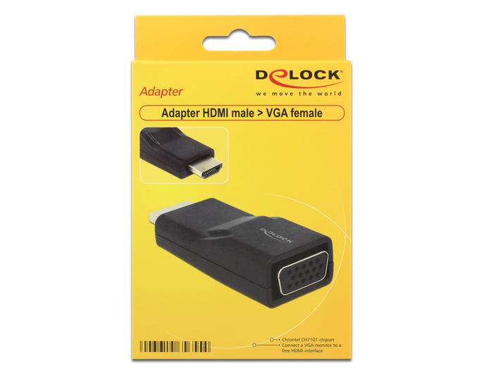 Adapteris AV Delock HDMI į D-Sub (VGA) bet kas (65655)