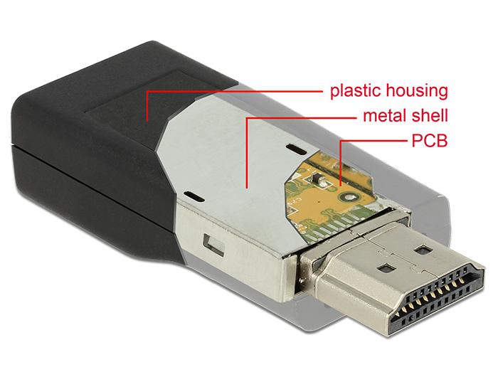 Adapteris AV Delock HDMI į D-Sub (VGA) bet kas (65655)