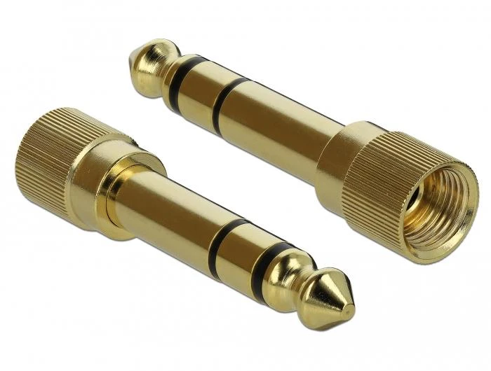 Auksiniai 3.5mm stereo garso adapteriai